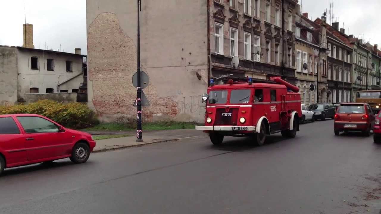 STAR 21. STAR 25. STAR 28. Przejazd do byłej strażnicy PSP w Nowej Soli.
