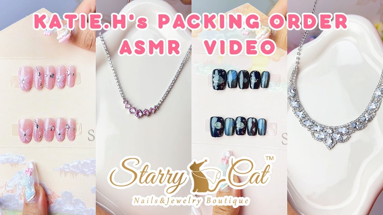 STARRY CAT GEL NAIL KIT PACKING ASMR | RELAXING PACKING PREP FOR NAIL LOVERS