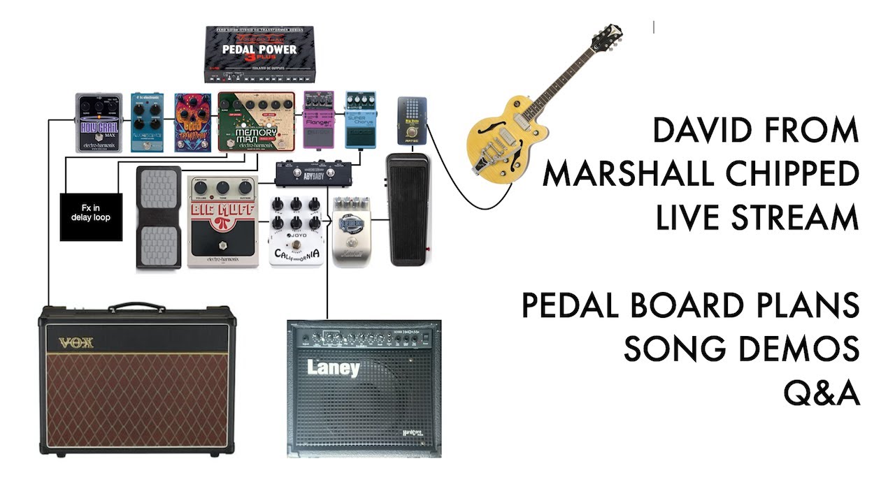 Lockdown Video Diary 2 - Pedalboard demo - Live Q&A