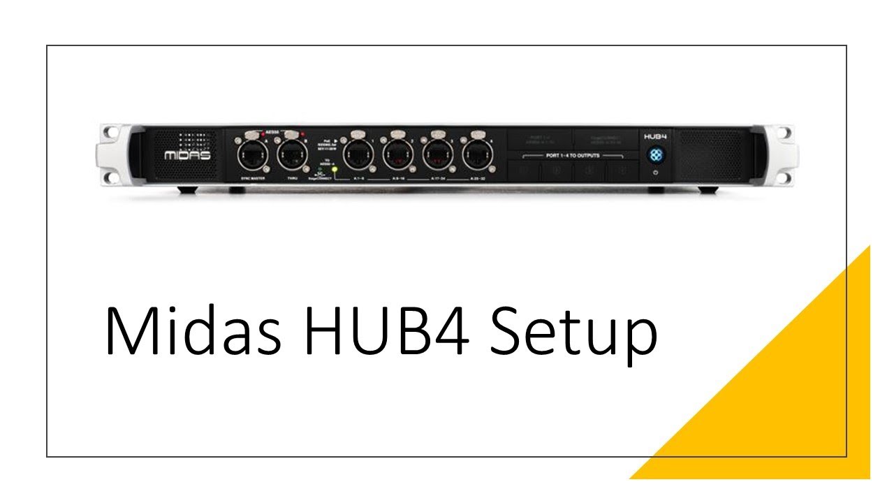 Midas HUB4 Setup @Tips To Fix