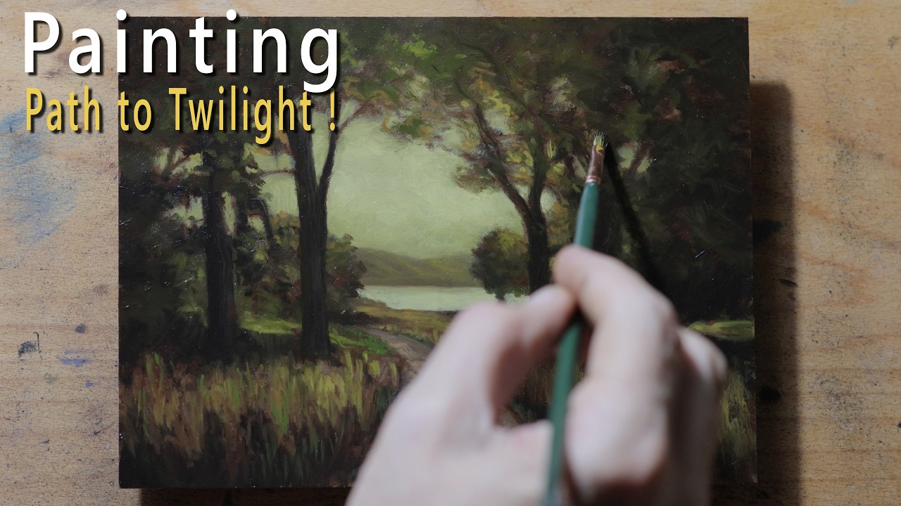 Path to Twilight 6×8 Oil Painting Demonstration