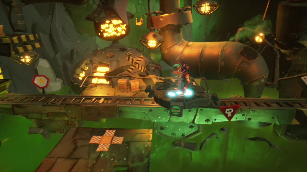 Crash Bandicoot 4 - Tunnels toxiques - toutes les caisses, gemme cachée, relique N.Sane
