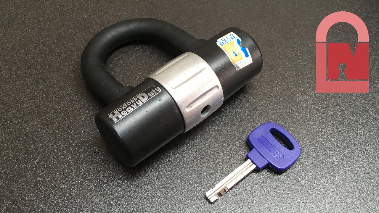 Oxford Heavy Duty Mini Bike D-Lock Picked