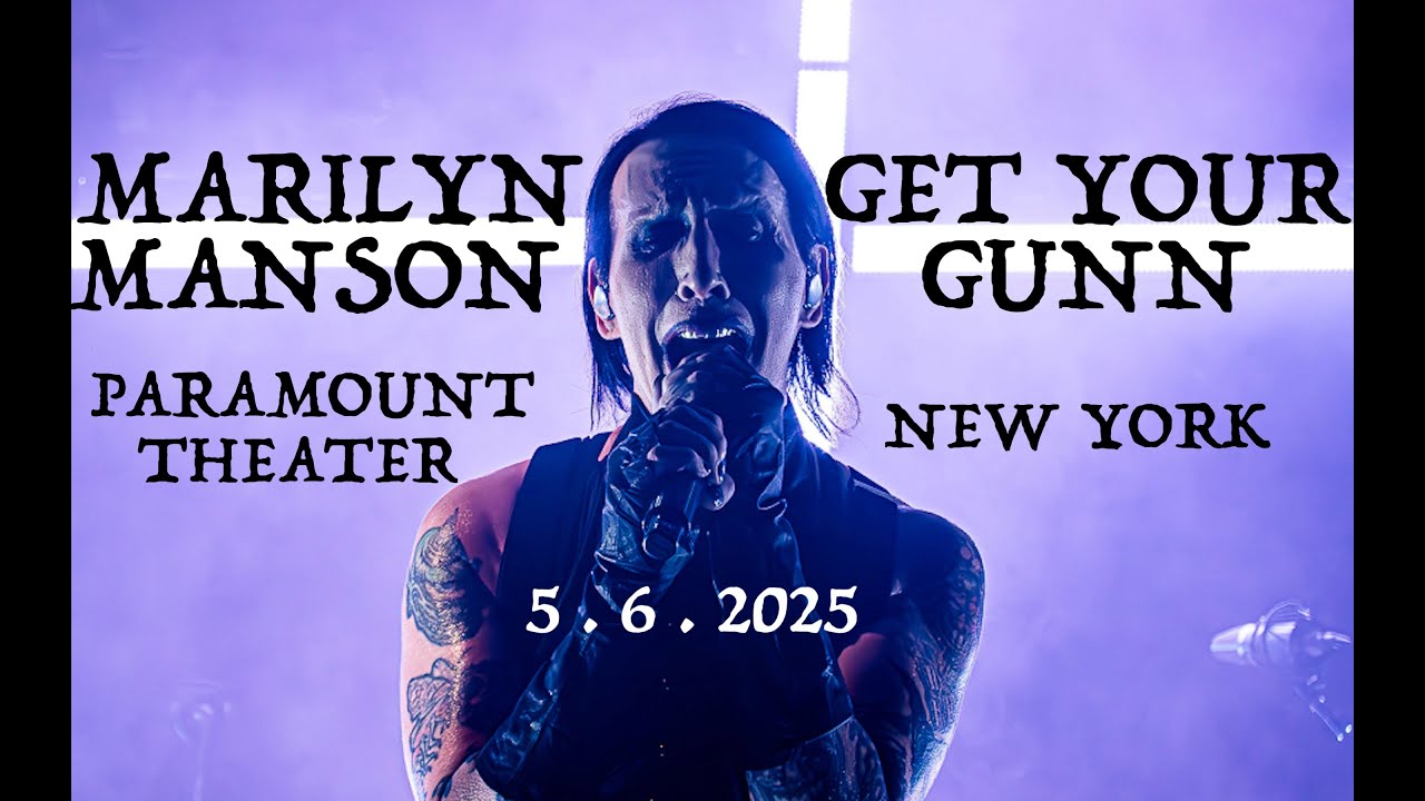 MARILYN MANSON "GET YOUR GUNN" 4K Paramount Theater Huntington NY May 6, 2025