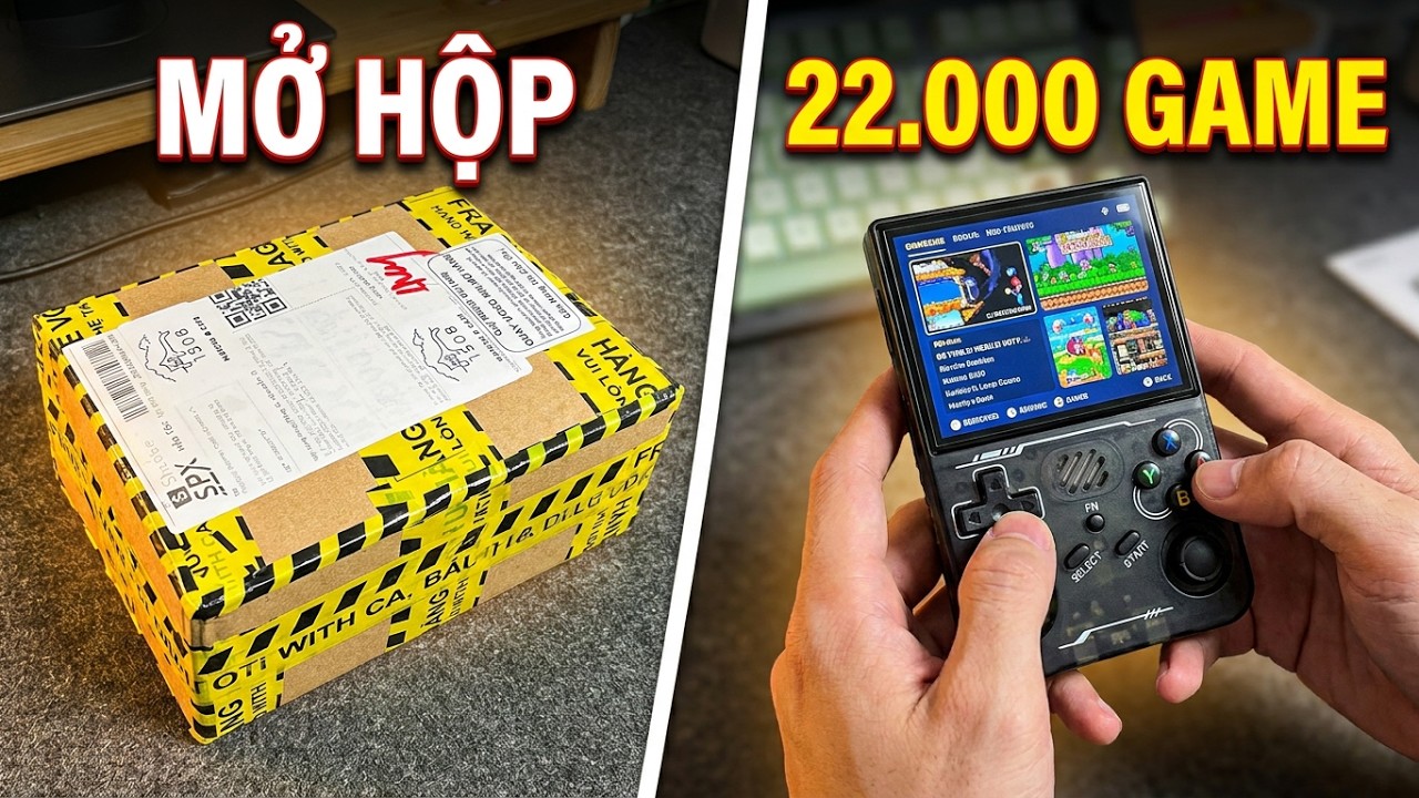 UNBOXING Máy chơi game R36XX: Có WIFI - 2 Analog - Đẹp & Mượt!