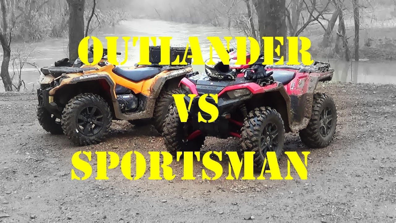 2019 Outlander 1000 VS Sportsman XP1000 | Drag Race | Trail Ride Comparison!