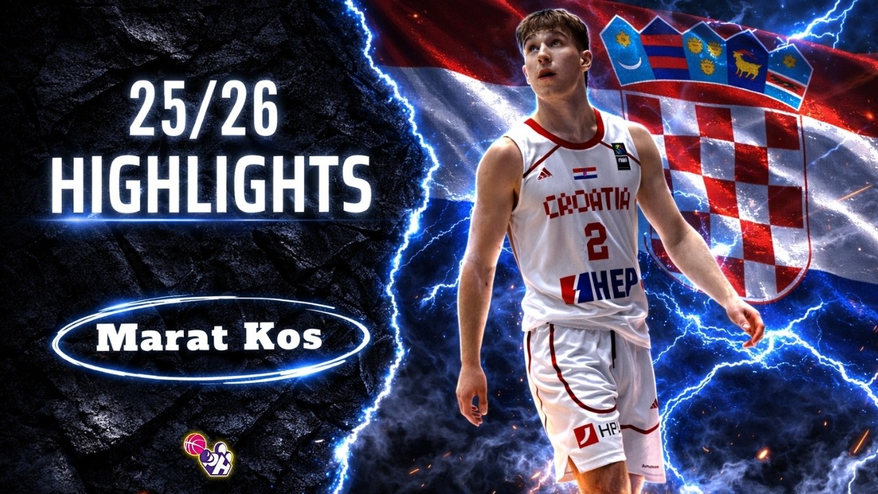 Marat Kos Highlights 2025/26 || Croatia Premijer Liga & EuroBasket U20 || Samobor & Croatia NT
