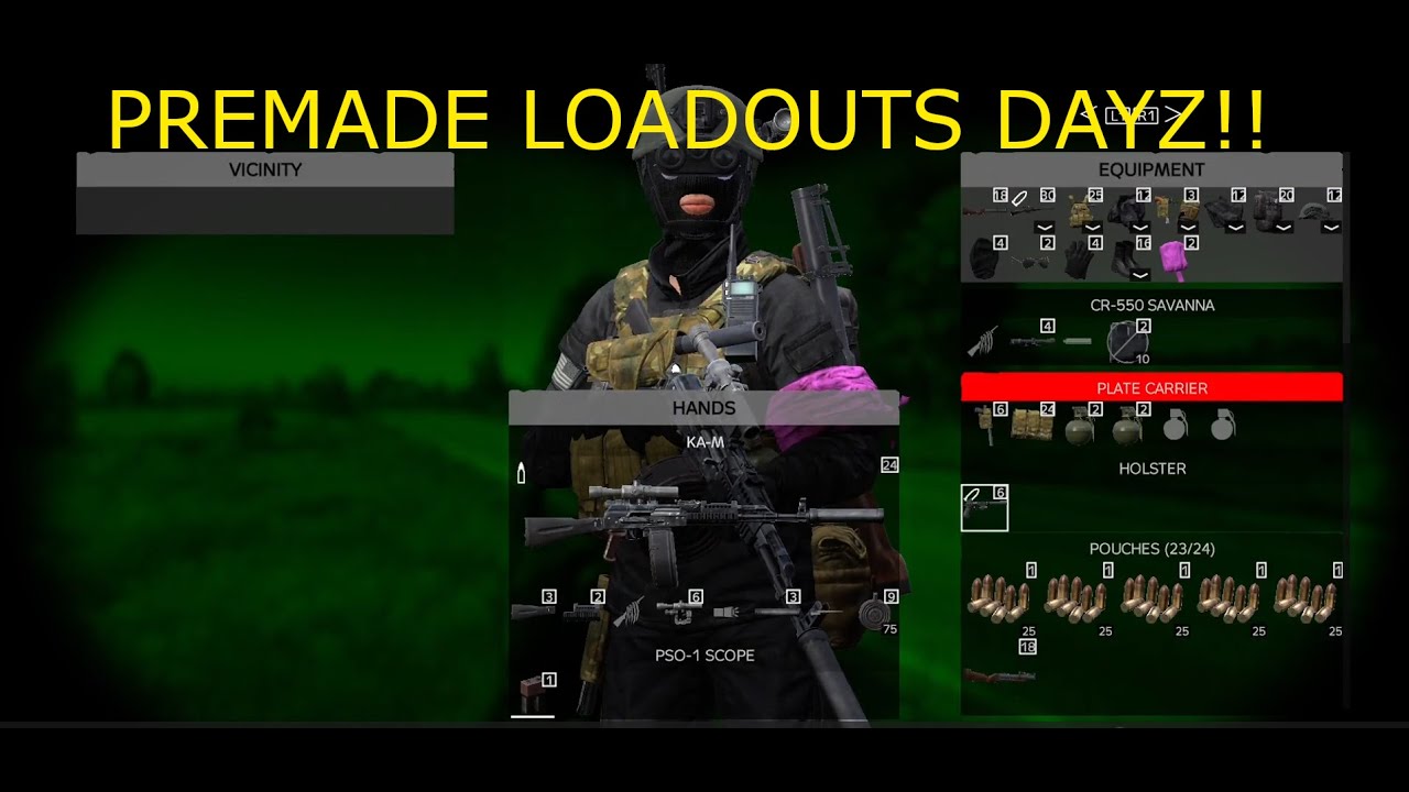 How to Spawn with Premade Loadouts Dayz (Official Release)