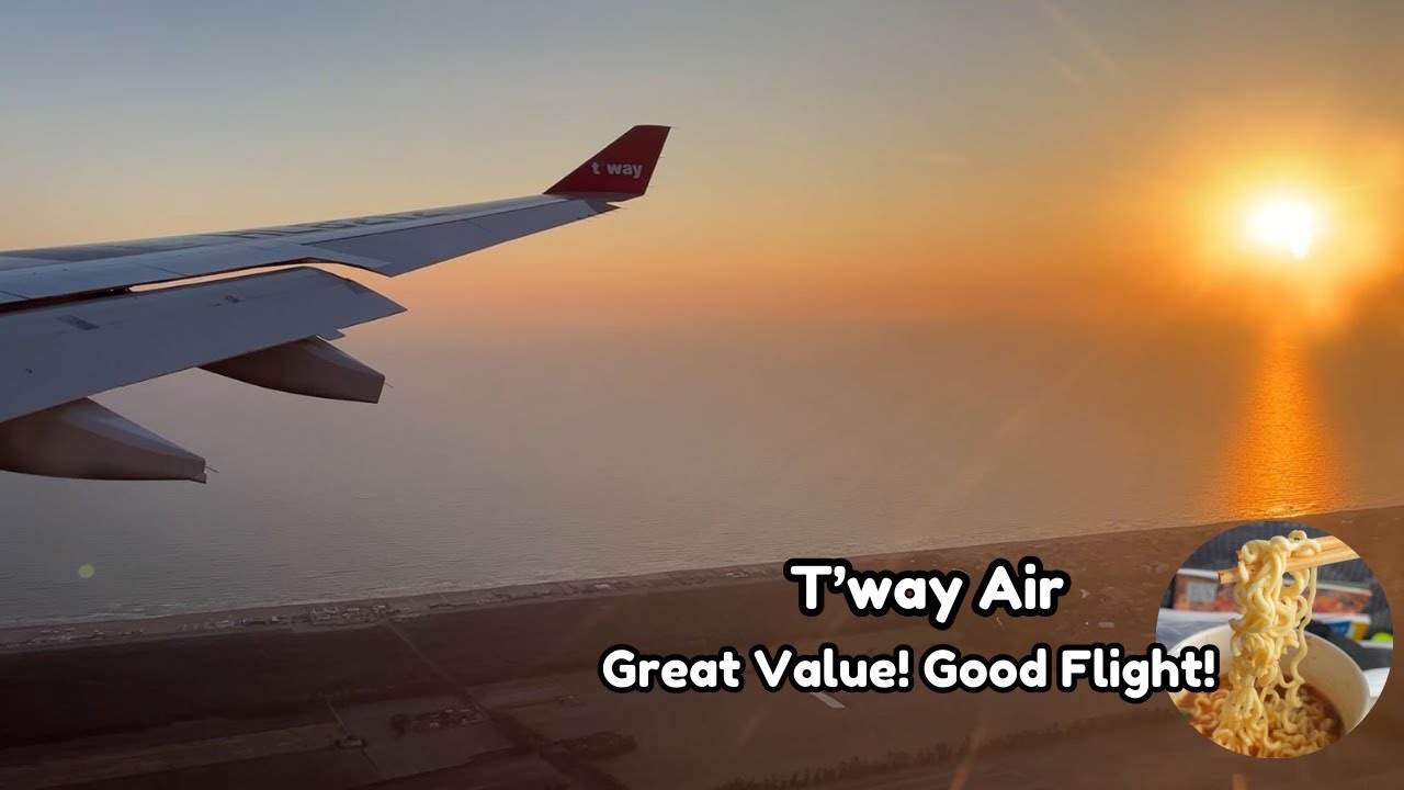 T'way Air | Economy Class | Seoul - Rome | A330-200 | Incheon Airport Sky Hub Lounge