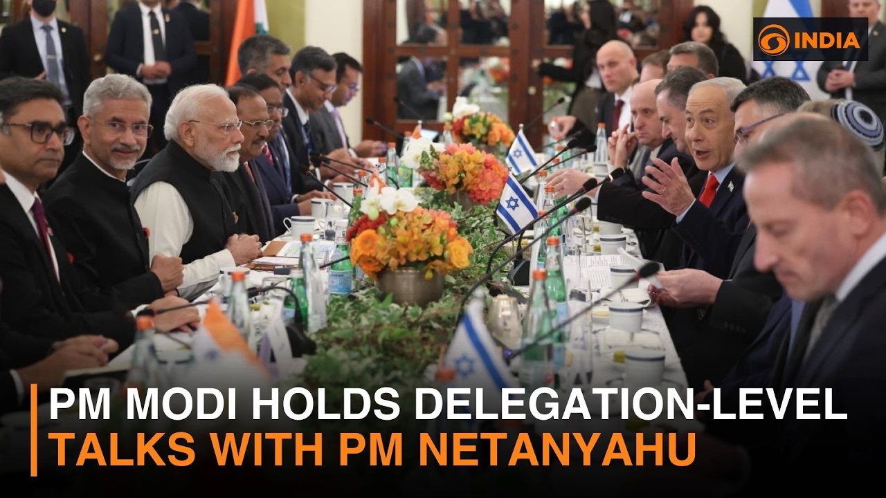 PM Modi Holds Delegation-Level Talks with PM Netanyahu
