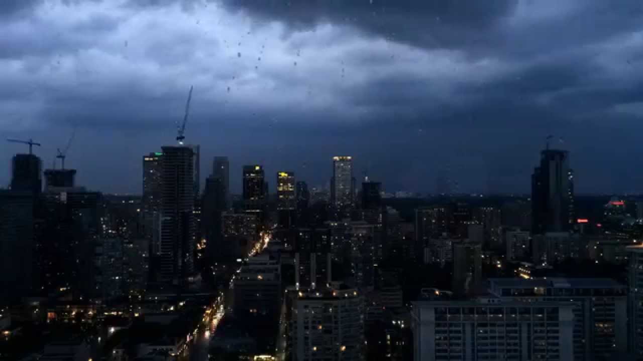 Toronto Rain Storm - Time Lapse