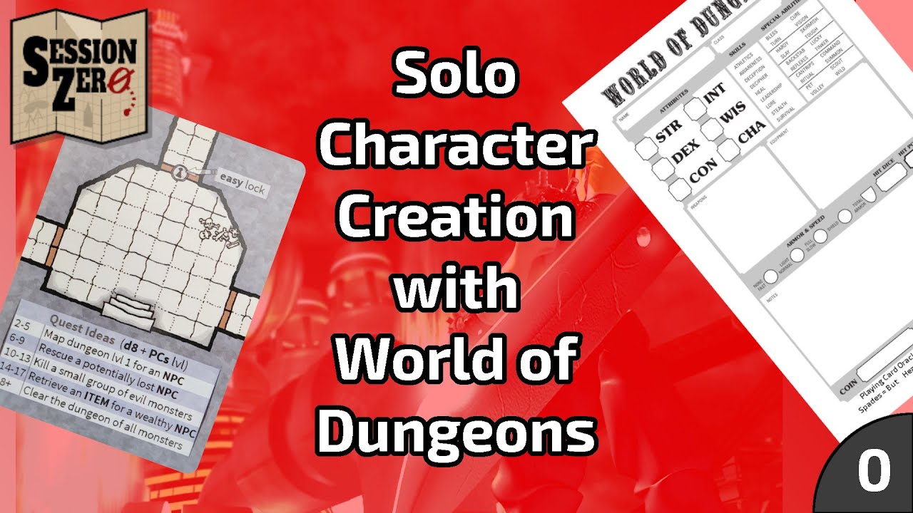 Character Creation for Solo Play | World of Dungeons