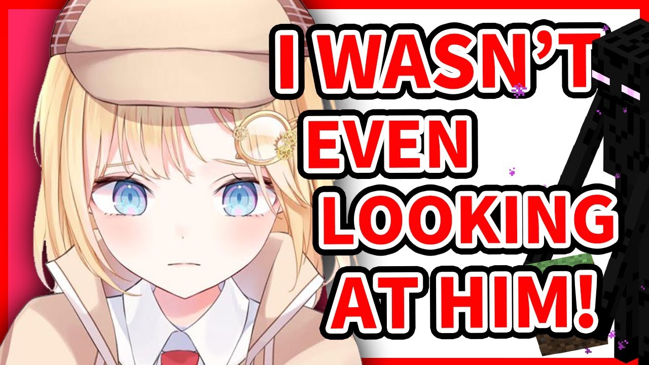 Amelia gets Chased by an Enderman!【Watson Amelia / HololiveEN】