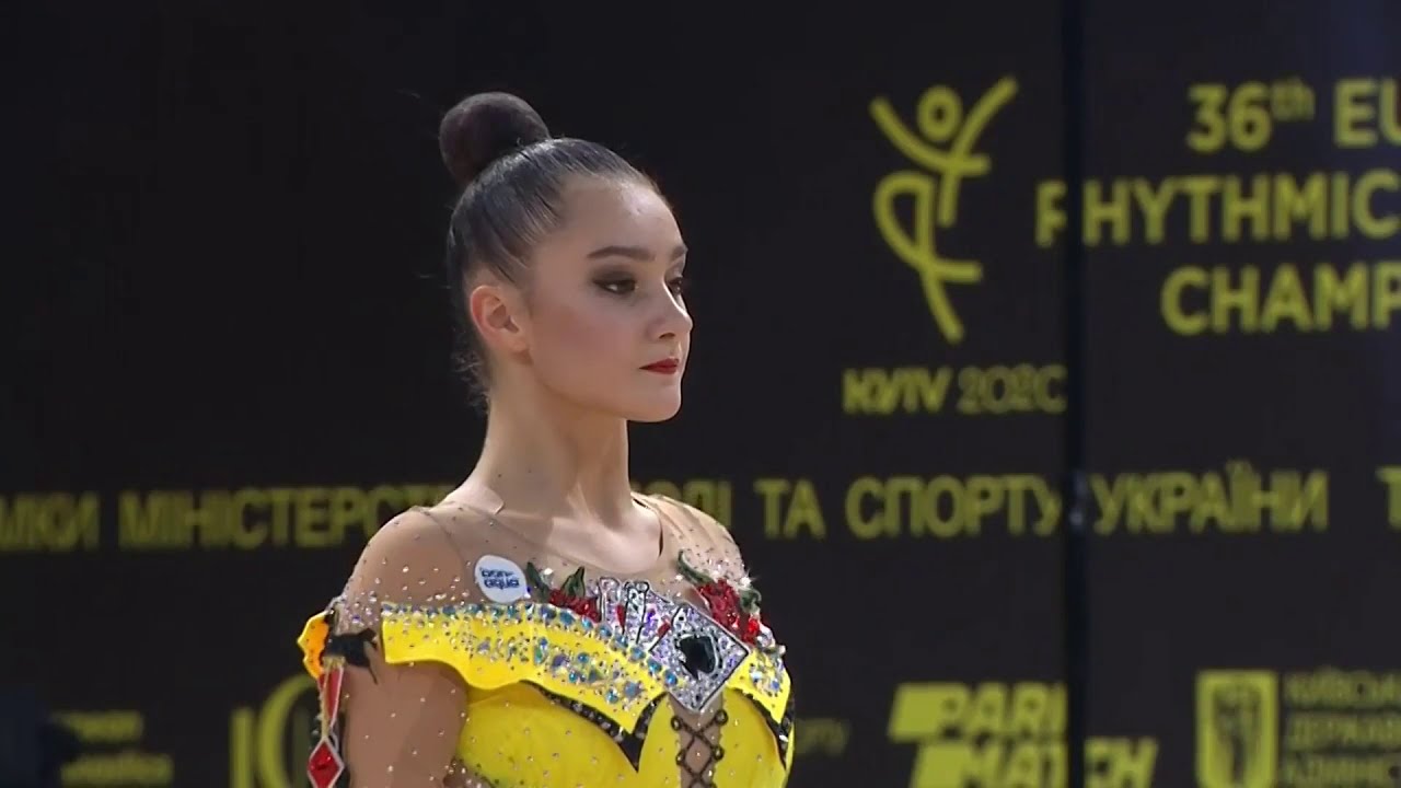 Alina Harnasko - Ribbon AA - 2020 European Championships Kyiv
