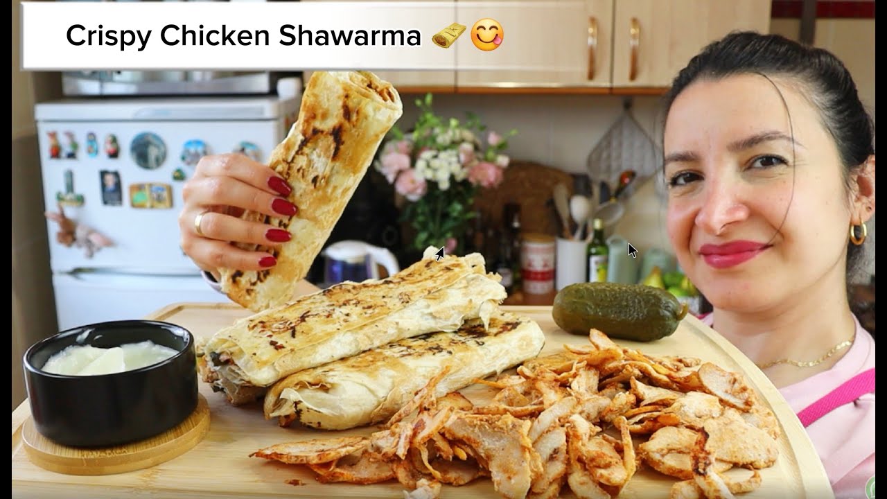 The SECRET to Perfect Homemade Shawarma (You’ll Never Order Out Again!) - Crispy Chicken Shawarma 🫔😋