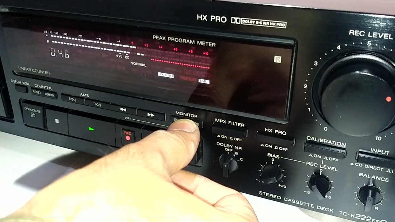 Sony TC-K222ESG 3head cassette deck recording Demo