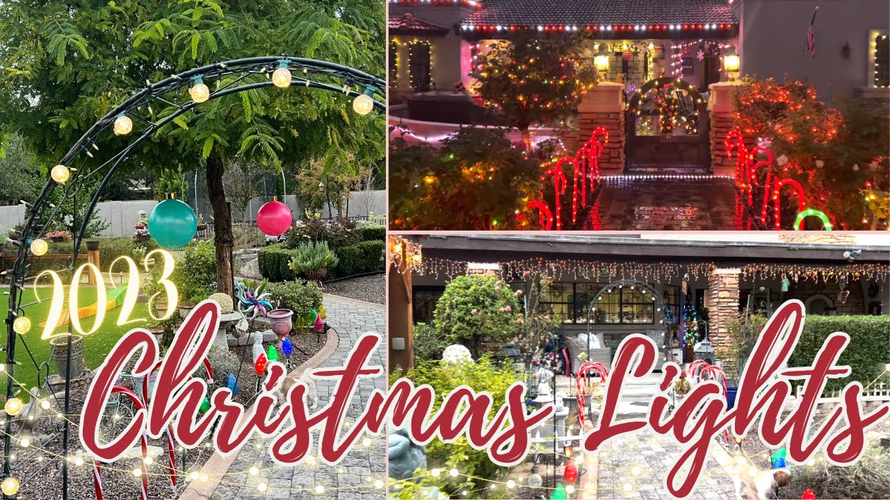 2023 Christmas Light Tour | Holiday Lights | Holiday Giveaway!! | Intentional Living | Cozy Living