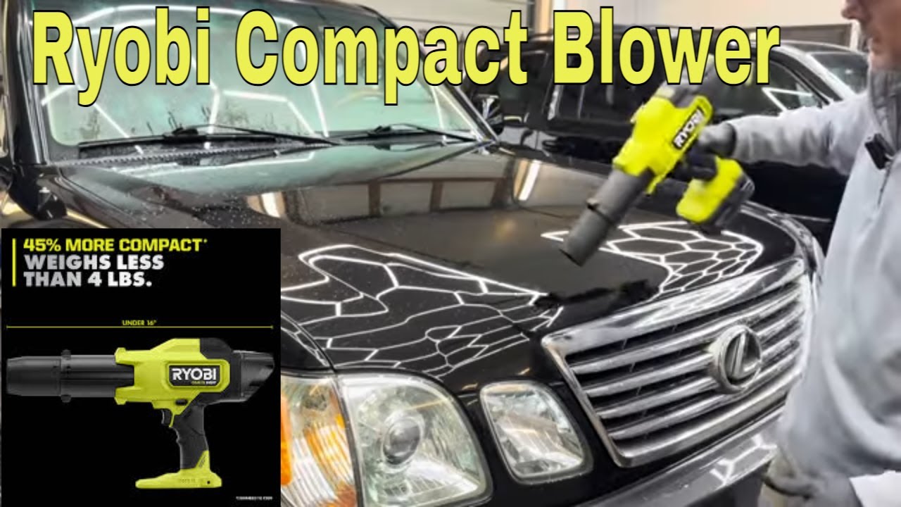 Ryobi One HP Brushless Compact Blower To Dry Your Automobile? Compared To Others!!