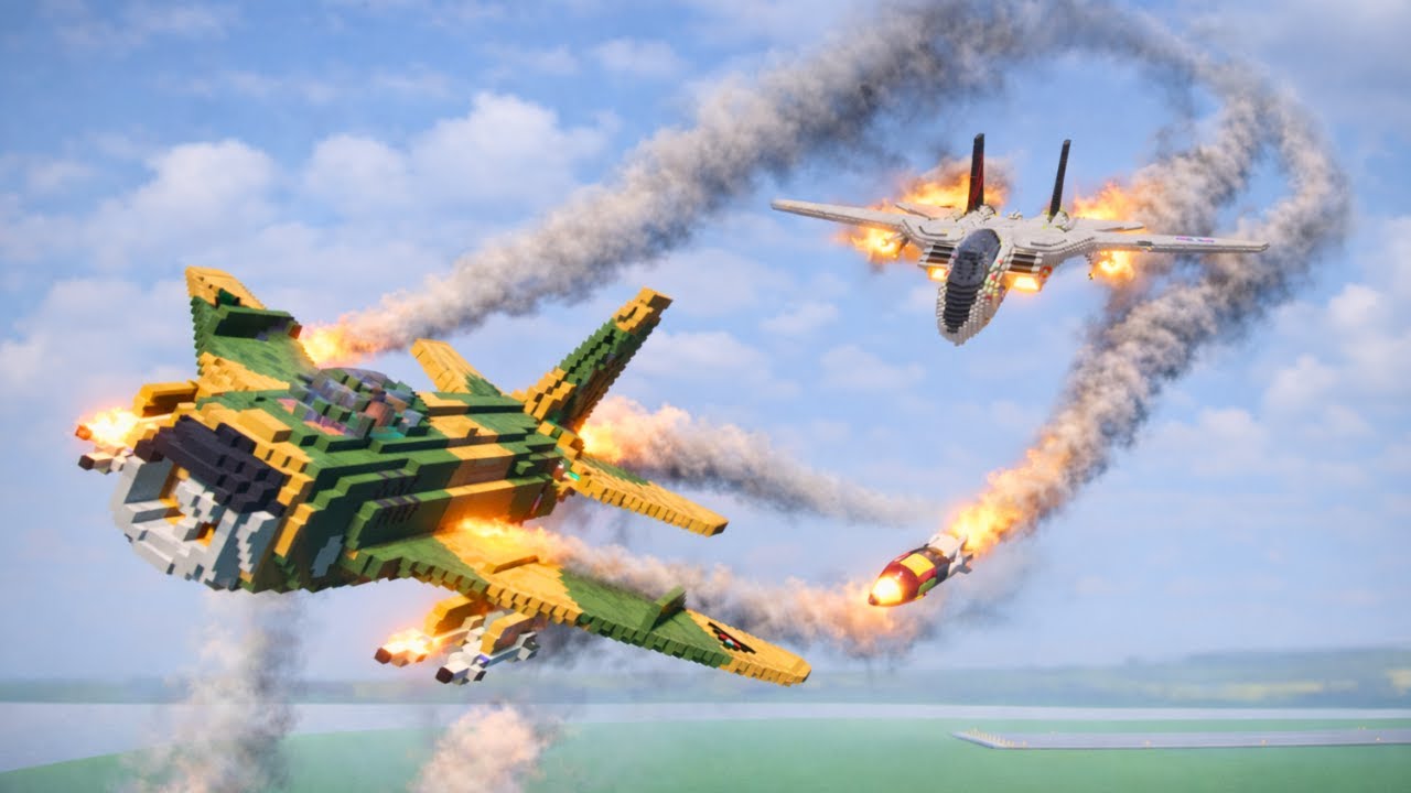Realistic Airplane Dogfights and Shootdowns (AI Planes)💥 | Teardown