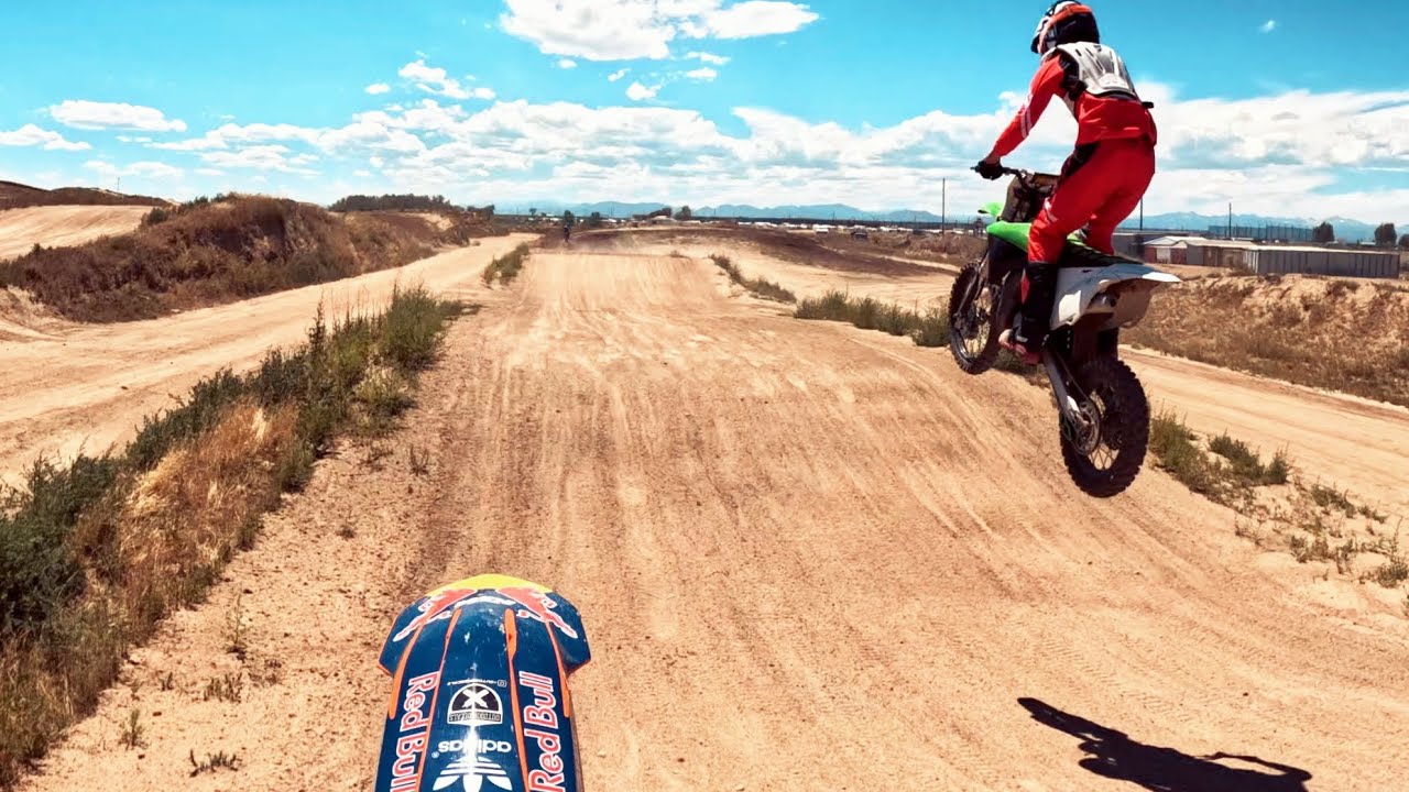 Fun day on the bikes at IMI motorsports complex! #dirtbikes #fatherson #ride #ktm #kawasaki 