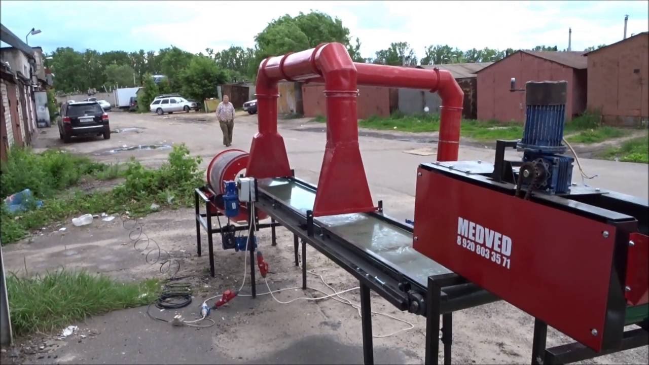 Линия по дроблению и калибровки