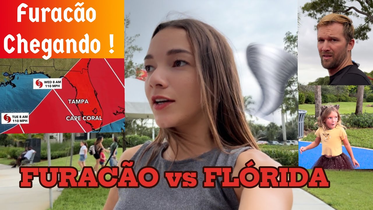FURACÃO MILTON CHEGANDO AQUI NA FLÓRIDA ! VOLTA NO PARQUINHO !