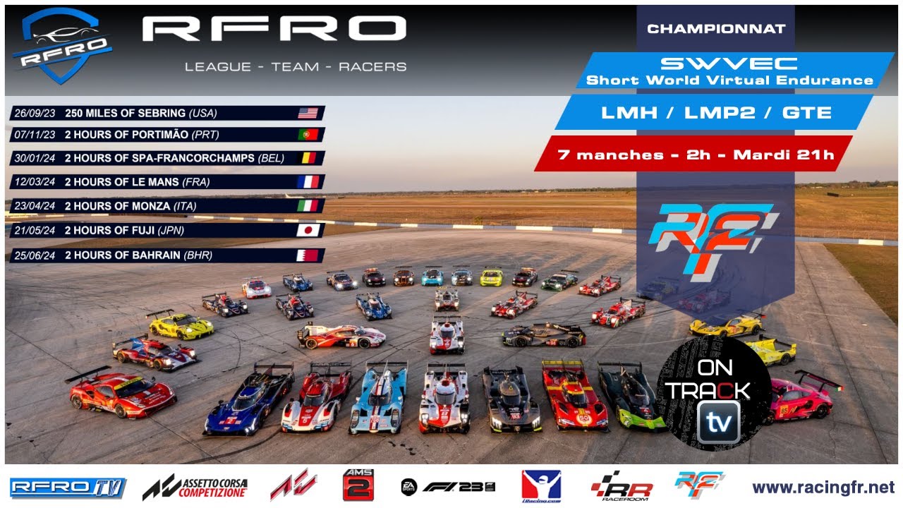 [rFactor 2] SWVEC by RFRO // Manche 4 : Le Mans // Fr