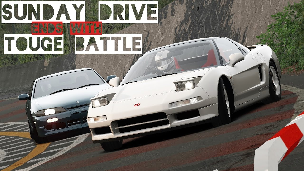 Sunday Drive ends with Touge Battle! | NSX-R vs. S14 | Assetto Corsa VR Gameplay
