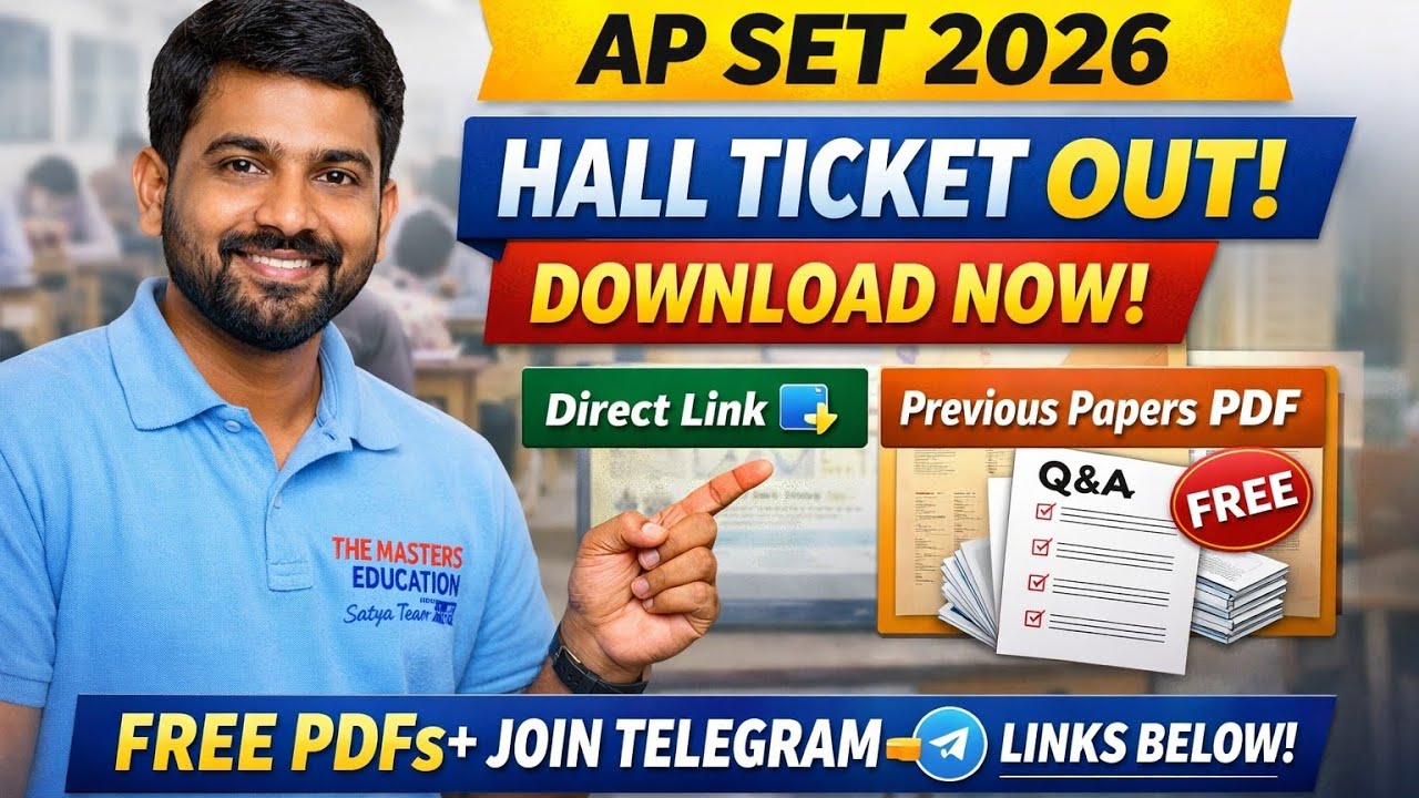 AP SET 2026 Hall Ticket Download & Previous Papers 📥 | Step-by-Step Guide AP SET 2025