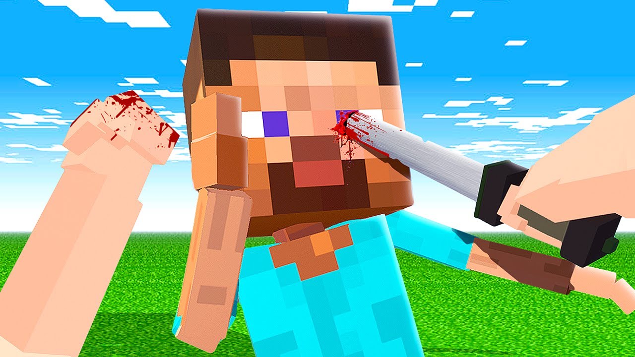 Fighting STEVE from Minecraft - Paint The Town Red Multiplayer