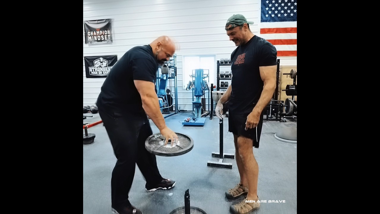 Brian Shaw vs Devon Larratt Grip Challenge 💀😱 #armwrestling #devonlarrat #gripstrength #shortsviral