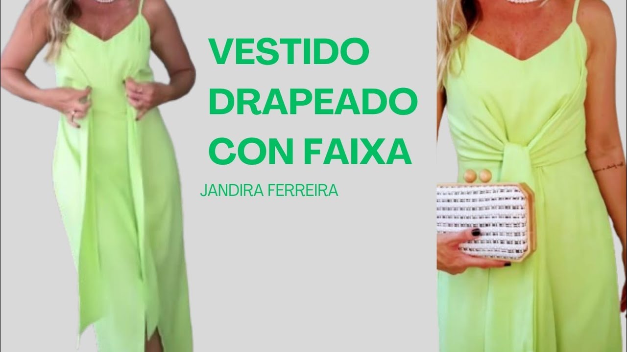 Como modelar vestido con faixa  no busto modelagem facil