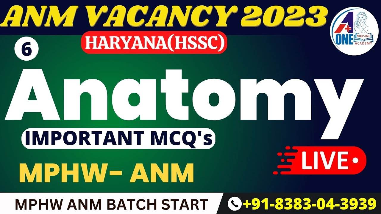 Anatomy | ANM MPHW VACANCY 2023 | IMPORTANT TOPIC & QUESTIONS | #helpseries