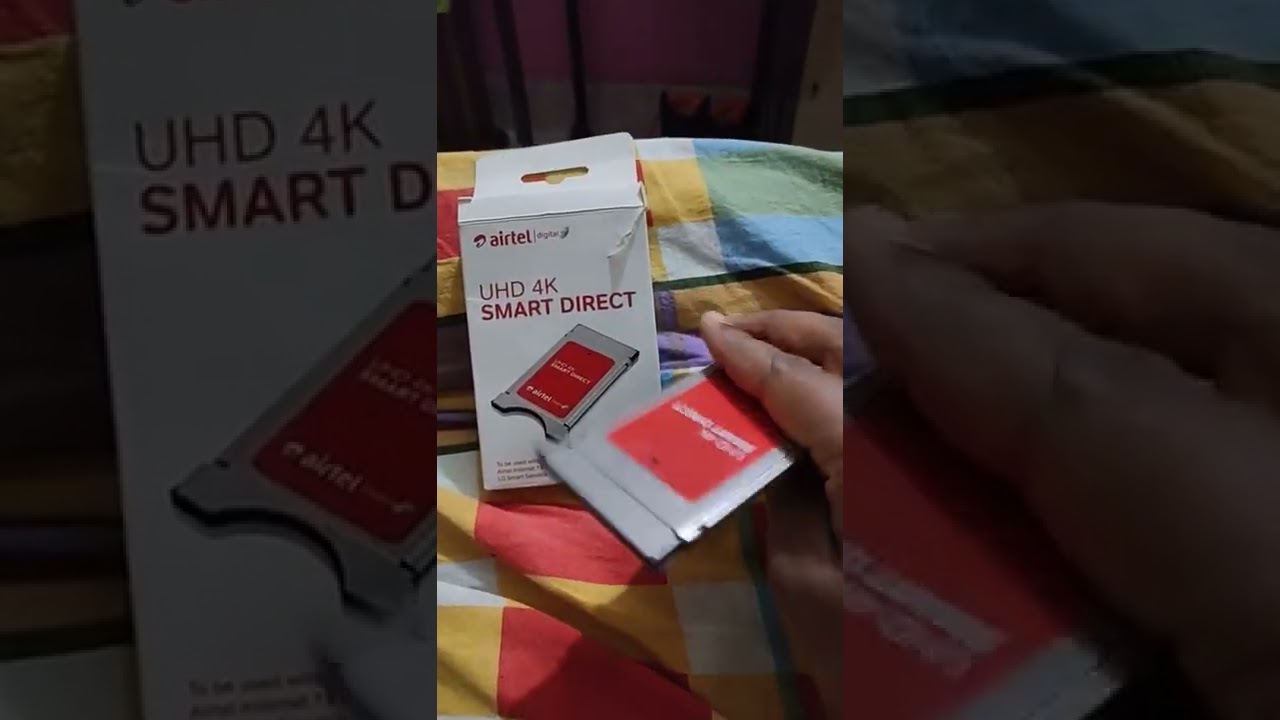 #shorts Airtel-4k Smart Direct Set Top Card for smart tv direct plug in tv and play