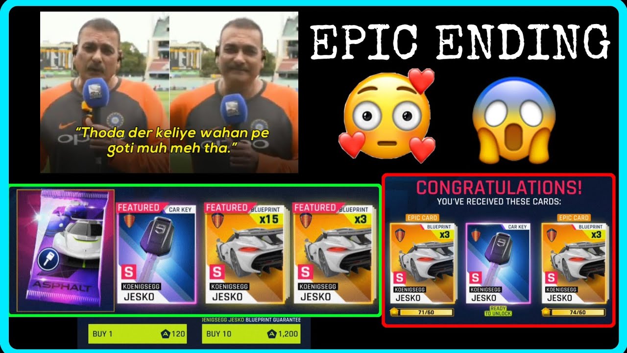 Asphalt 9 | Koenigsegg Jesko Key Packs | Epic Pack Opening | Epic Grand Prix