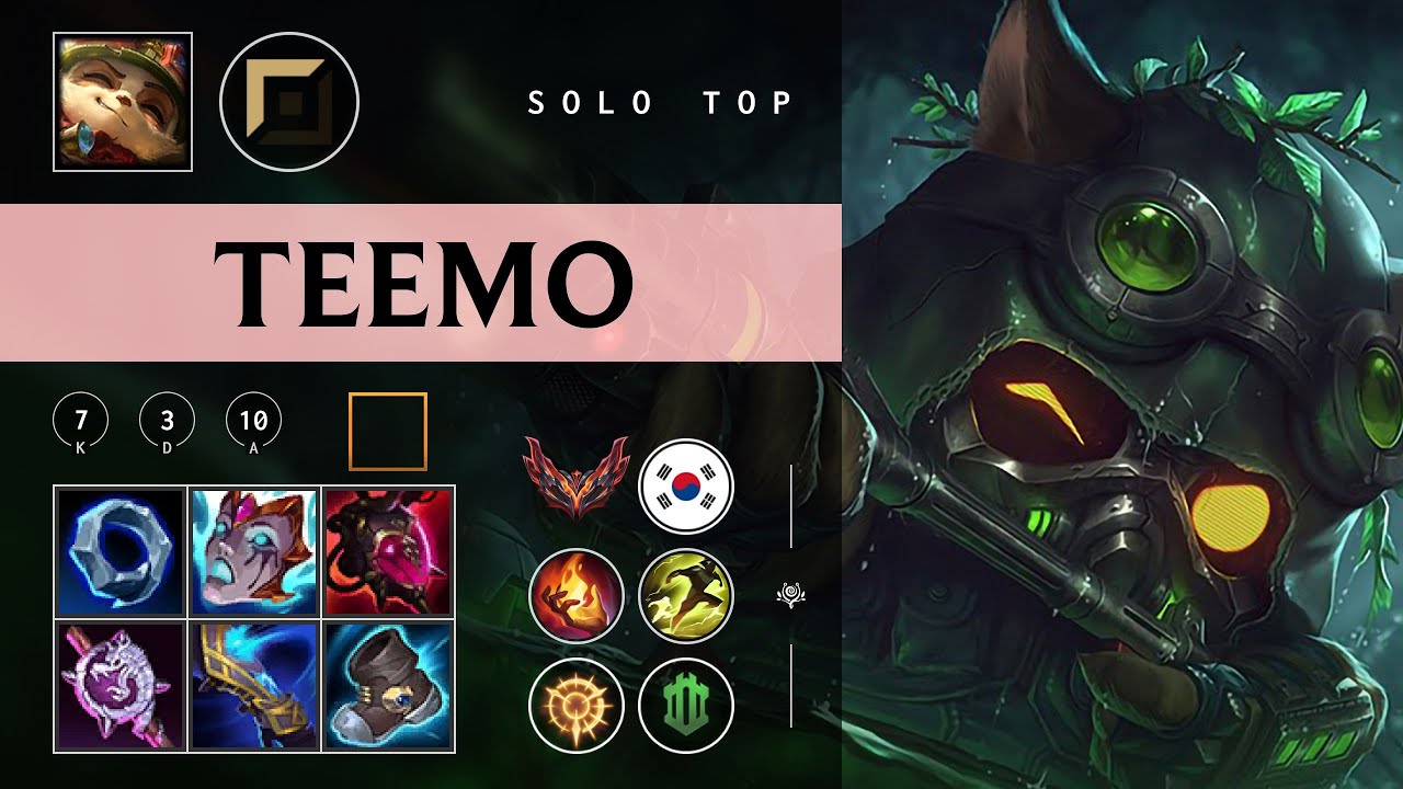 Teemo Top vs Akali - KR Grandmaster Patch 26.03
