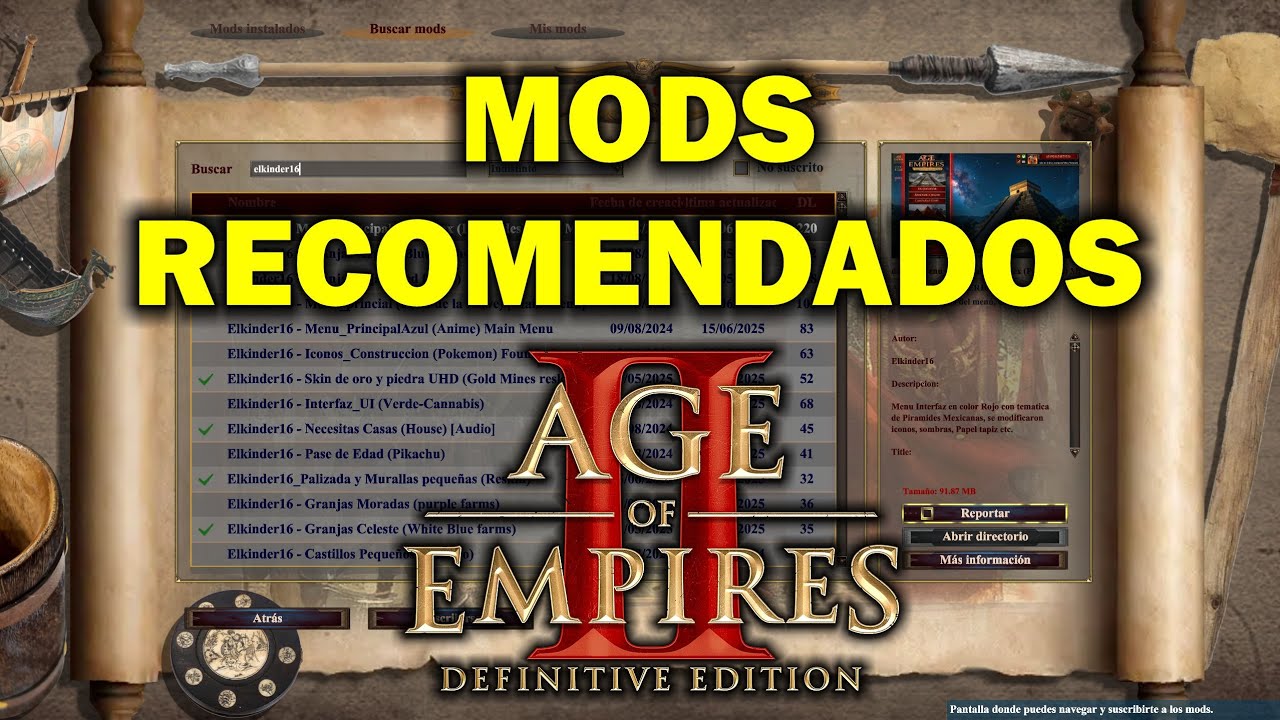 Mods recomendados | AOE2 | Age Of Empires II: Definitive Edition