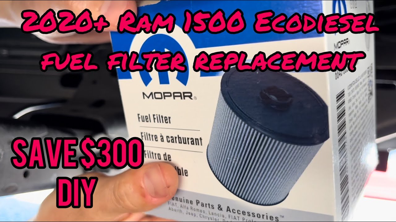 2020+ Ram 1500 Ecodiesel fuel filter replacement- DIY
