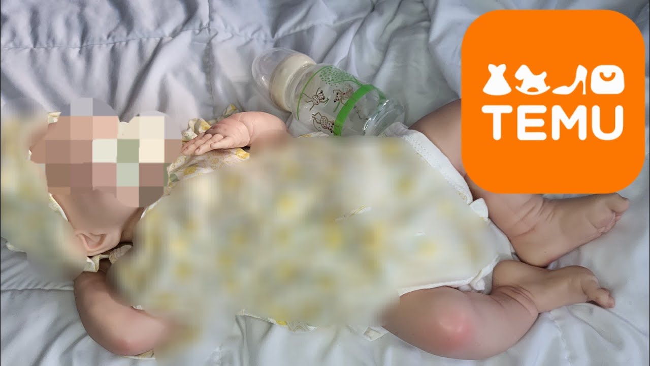 Распаковка силиконовой куклы TEMU 17 дюймов