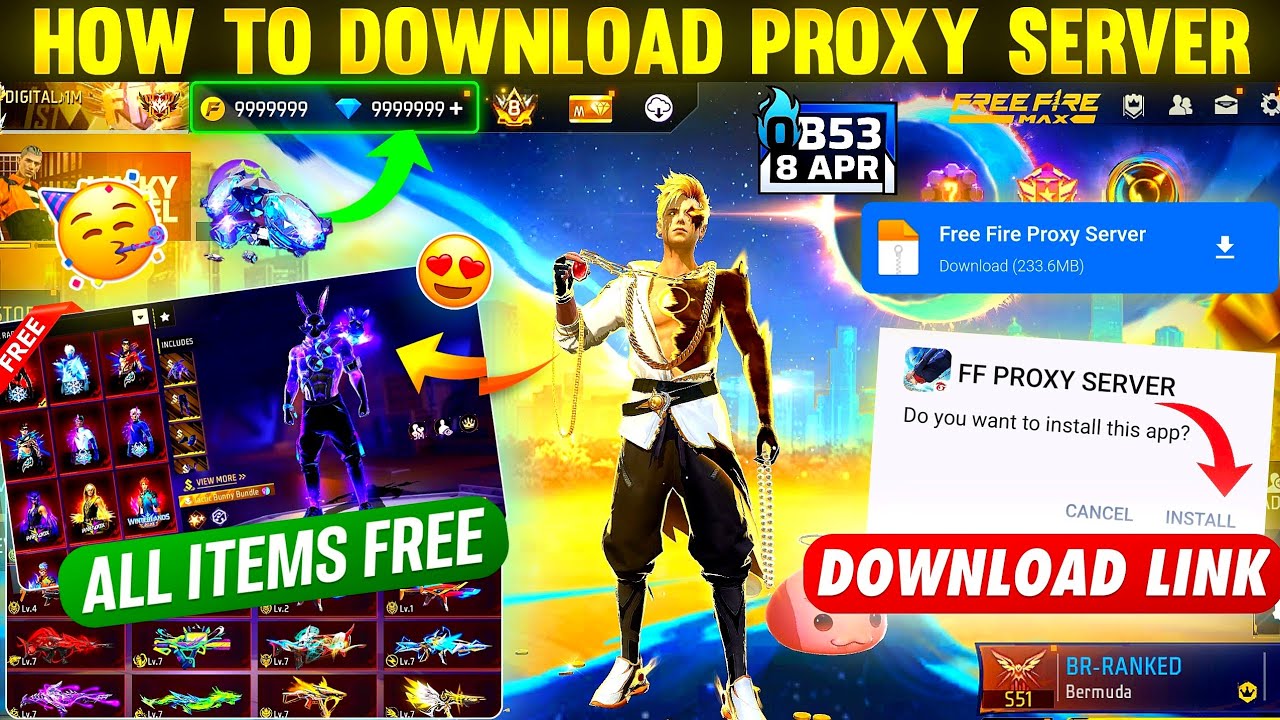 How To Download Proxy Server In Free Fire 💯😱🔥 | Free Fire Proxy Server | Proxy Server Free Fire