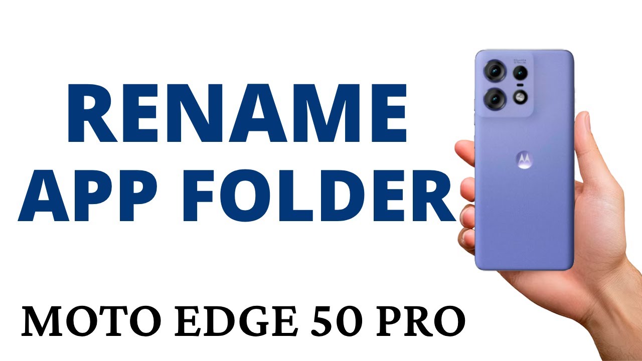 How to RENAME a APP FOLDER on the MOTO EDGE 50 PRO!
