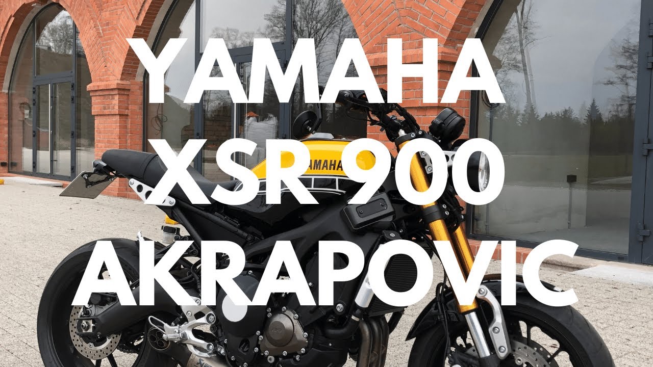 Yamaha XSR 900 Akrapovic exhaust sound - GO PRO 4K.