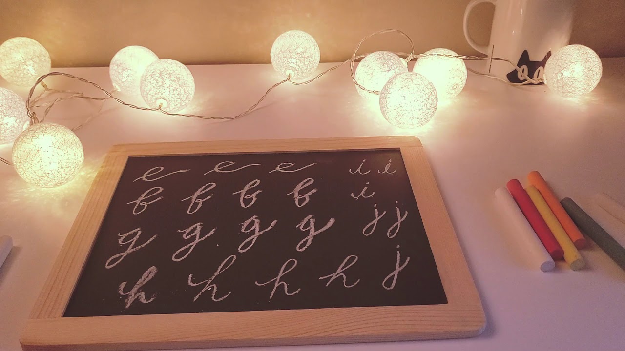 Chalkboard Writing & Drawing ASMR (no talking)