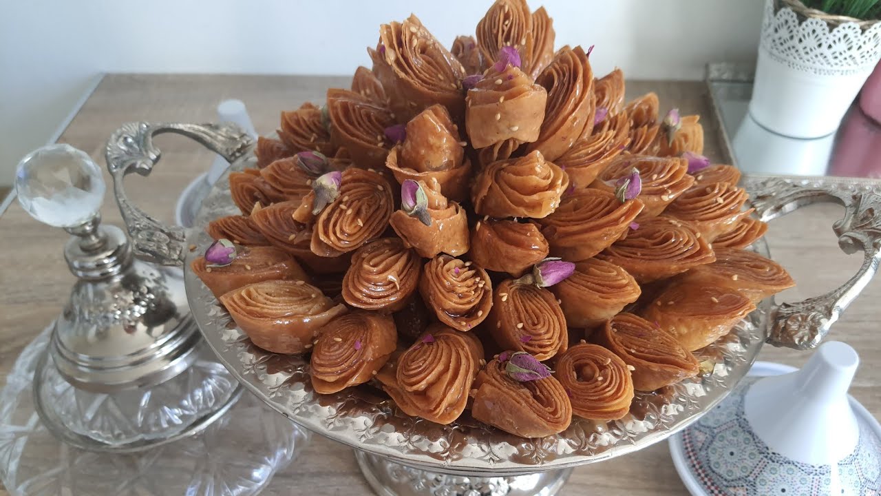 طريقة تحضير حلوة لسان العصفور خفيفة وسهلة  /Gâteau langue d'oiseau