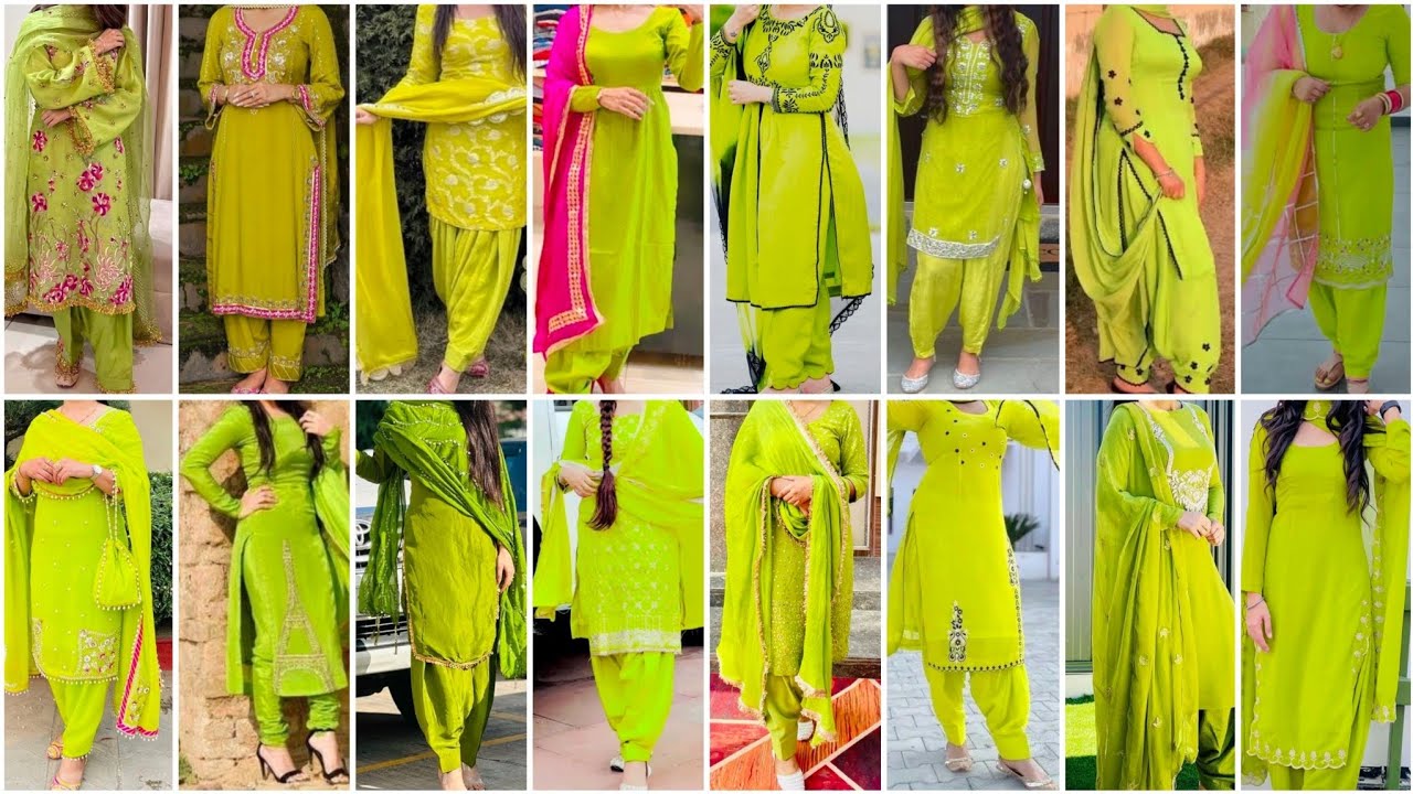 🌿 Parrot Green Punjabi Suit Design Ideas | Latest Trending & Elegant Styles 💚 2026