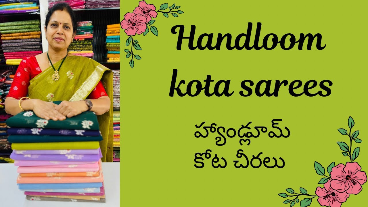 Beautiful handloom cotton Kota sarees @Vastrasarees99 
