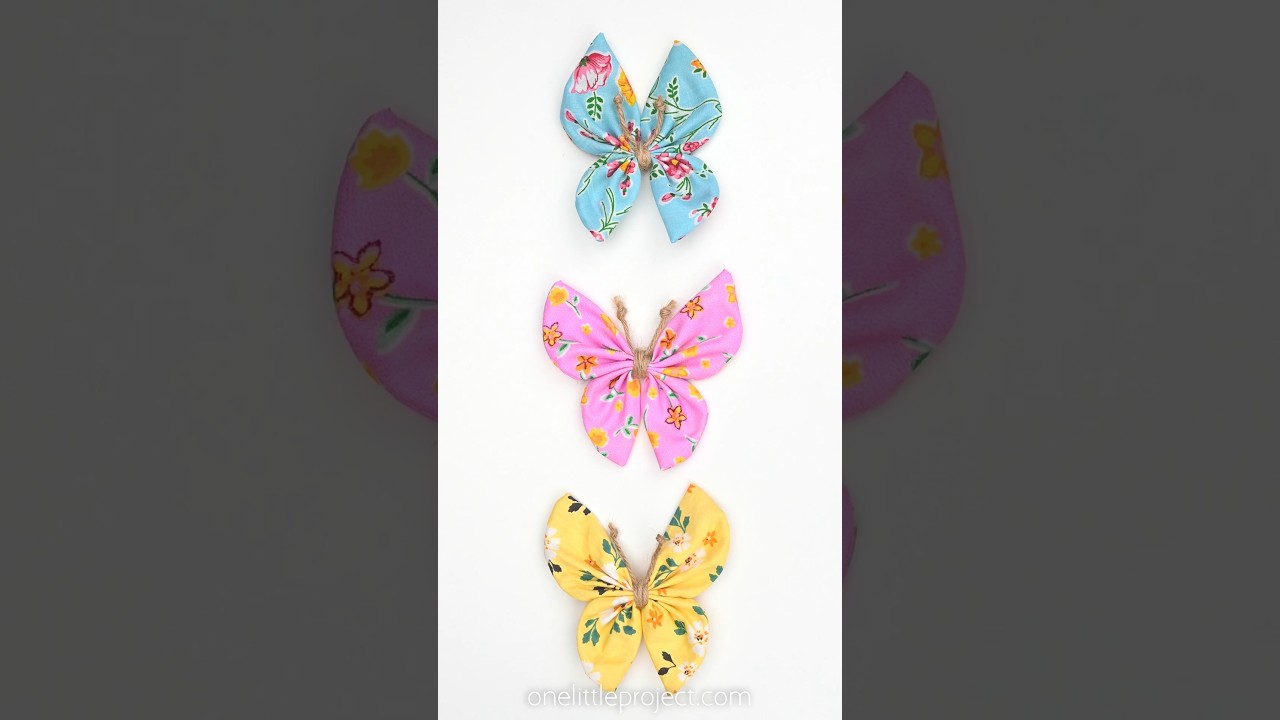 DIY Fabric Butterflies 🦋 🦋🦋