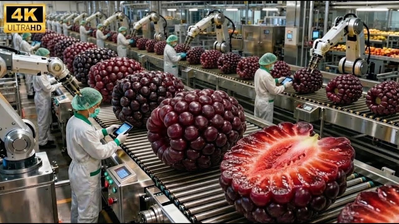 Inside a Modern Boysenberry Processing Plant: From Raw Berries to Dark Berry Syrup (Full Process)