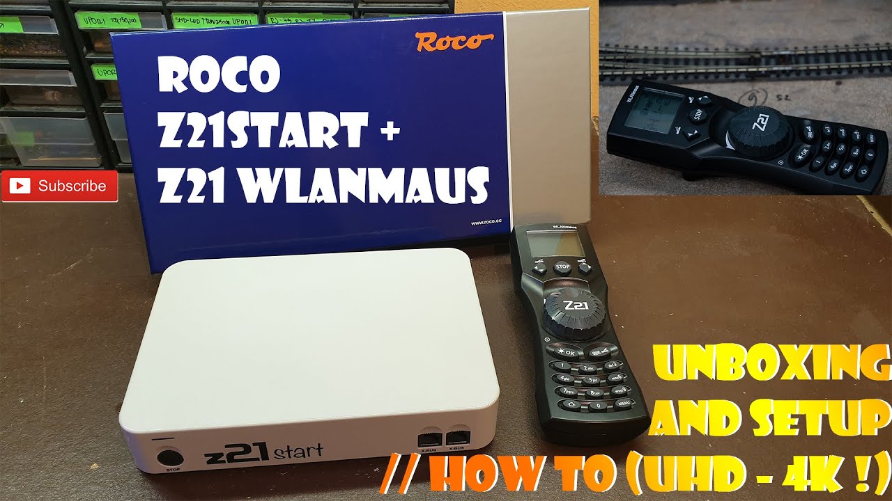 ROCO z21start + Z21 WLANMAUS  UNBOXING AND SETUP // How To (UHD - 4K !)