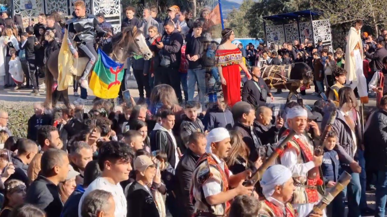 Traditions kabyles : caravane de Yennayer a ouzelaguen, bejaia❤️❤️